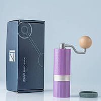 Ручна кавомолка 1zPresso Q Air Purple зі сталевими жорнами і регулюванням рівня помолу