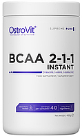 Всаа аминокислоты OstroVit BCAA 2-1-1 Instant 400 грамм без вкуса Vitaminka