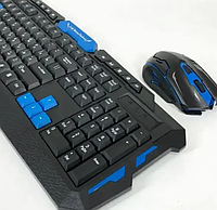 Аккумуляторная беспроводная клавиатура и мышь для игр дома,Комплект для геймеров клавиатура и мышка QAZ