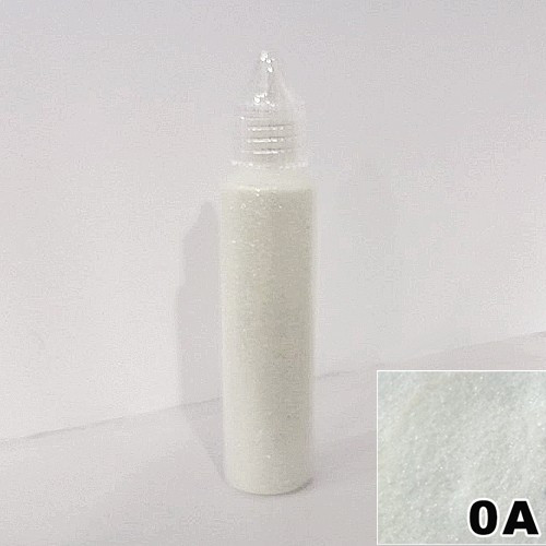 Блискітки Білі в пляшечці з дозатором 30 мл, глітер сухий, фото 1