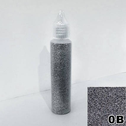 Блискітки Графітові в пляшечці з дозатором 30 мл, глітер сухий