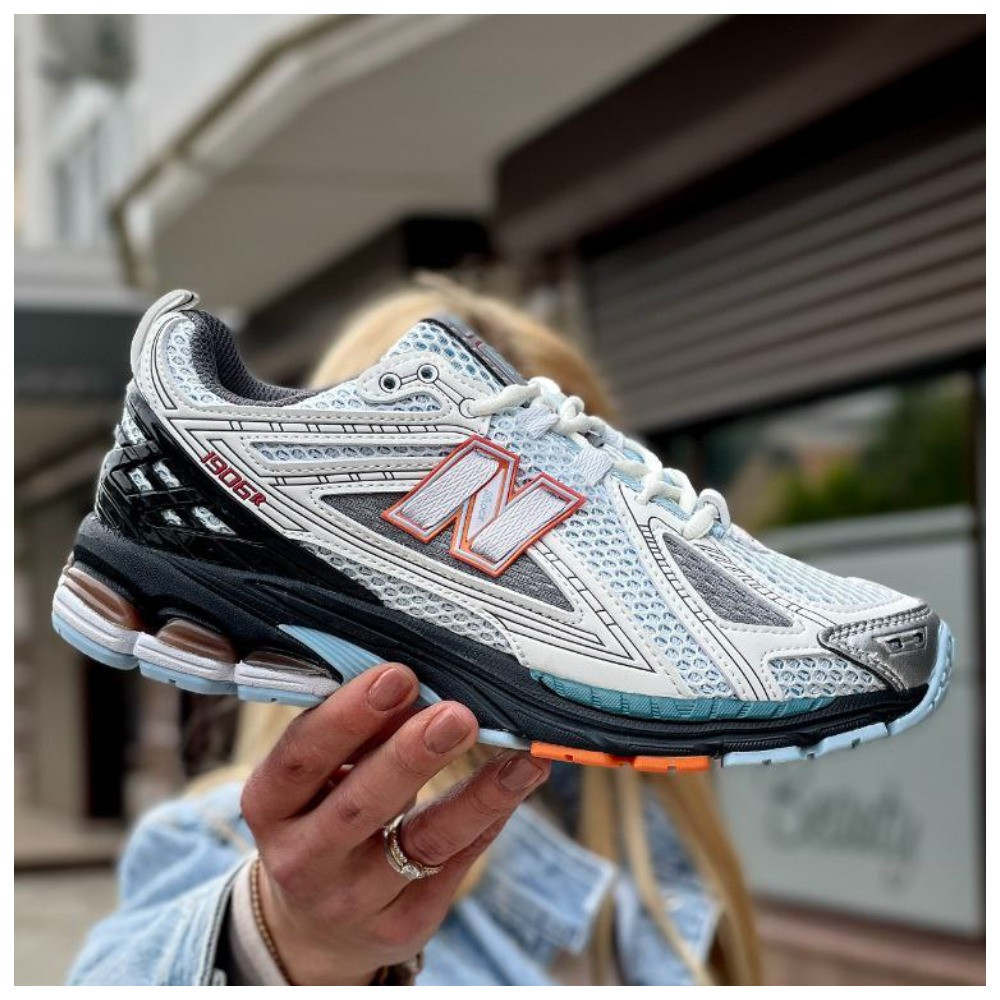 Жіночі кросівки New Balance 1906R White Black Grey, шкіряні кросівки нью беланс M1906R ню беленс NB 1906R нб, фото 1