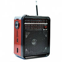 Радиоприемник с USB выходом GOLON RX-9100 Чёрный с красным e11p10