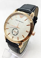 Часы мужские наручные Armani, Армани золотые с белым циферблатом ( код: IBW080YO ) e11p10