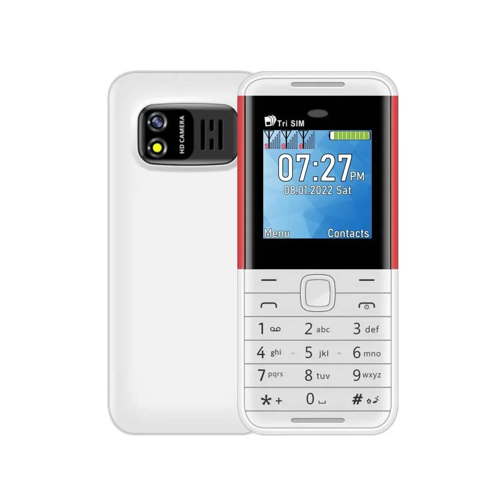 Мініатюрний кнопковий телефон AIEK BM5310 3SIM (Білий): Неймовірно маленький, неймовірно зручний!