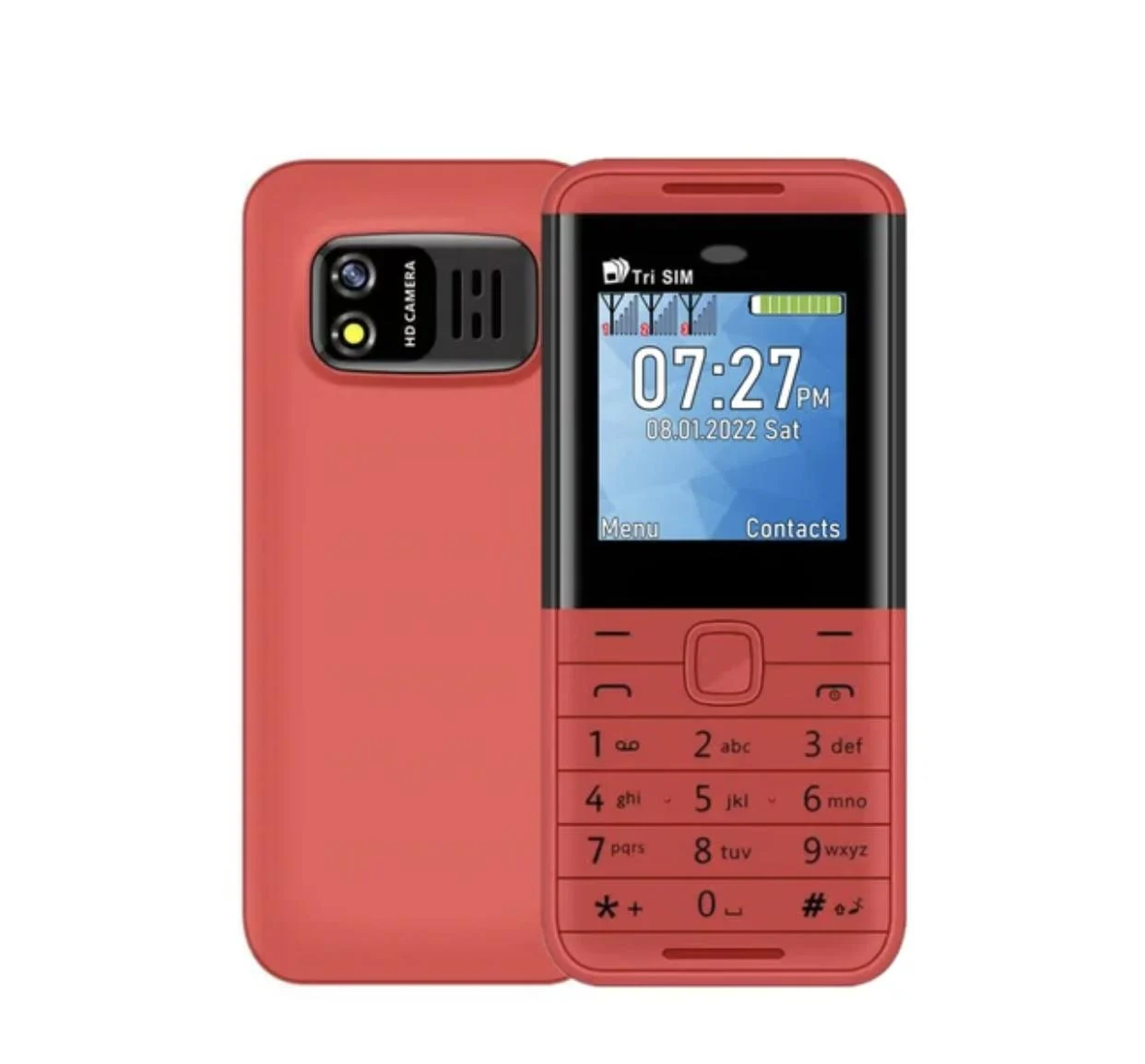 Мініатюрний кнопковий телефон AIEK BM5310 3SIM (Червоний): Неймовірно маленький, неймовірно зручний!
