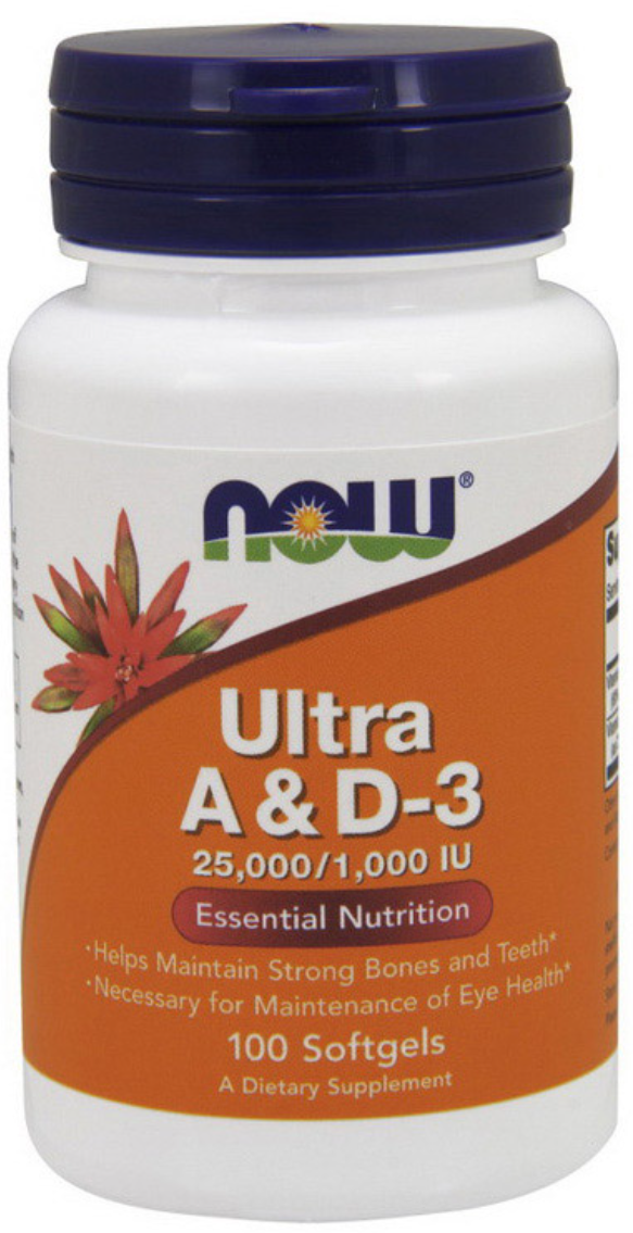 Вітаміни NOW Ultra A & D-3 100 капс