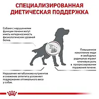 Сухий корм Royal Canin Hepatic Dog Cans для дорослих собак підтримка функції печінки 1.5 кг, фото 6