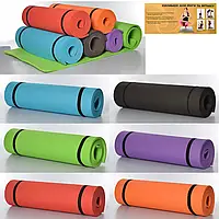Универсальный коврик каремат силиконовый EVA Yoga mat для спорта фитнеса и йоги 6 мм, коврик для зарядки esa