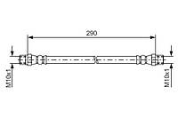 Тормозной шланг BMW 7 (E23) / BMW 3 (E21) / BMW 5 (E12) / BMW 6 (E24) 1967-1993 г.