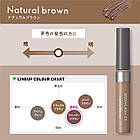 BCL Browlash EX Styling Eyebrow Mascara стійка туш для брів, Natural Brown, коричнева, фото 5