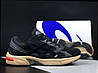Чоловічі кросівки  Asics Gel-1130 Black Beige Orange (Чорні) Взуття Асікс Гель 1130 сітка замшеві вставки демісезон, фото 2