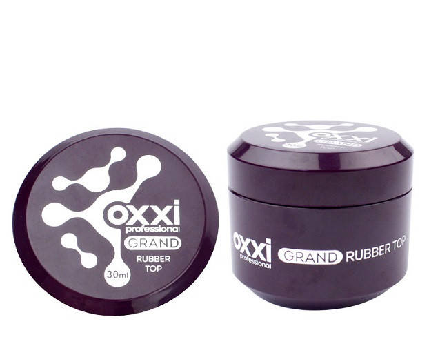 

Топ каучуковый для гель-лака Oxxi Professional Grand Rubber Top Coat в баночке, 30 мл