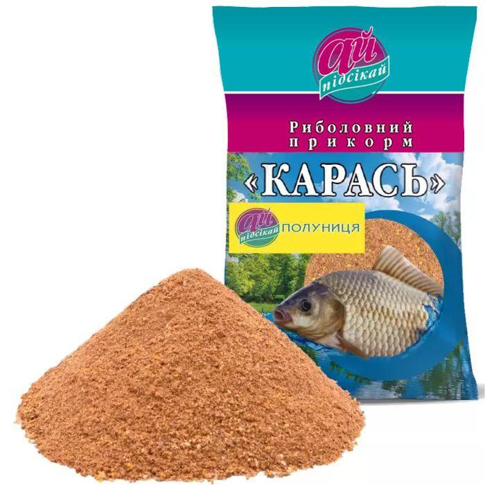 Прикормка "Ай підсікай" Карась "Полуниця"1000 грам
