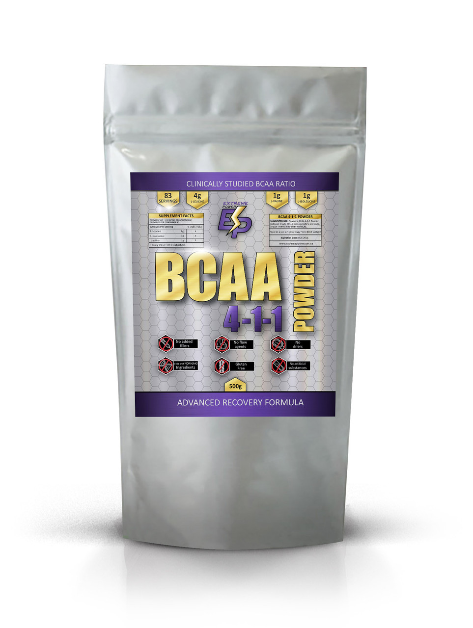 BCAA 4:1:1 (чистий бця) від Extreme Power 500 гр
