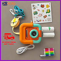 Фотопарат дитячий міні акумуляторний з USB Foxfoto, цифрова фотокамера для фото та відео з іграми PRF