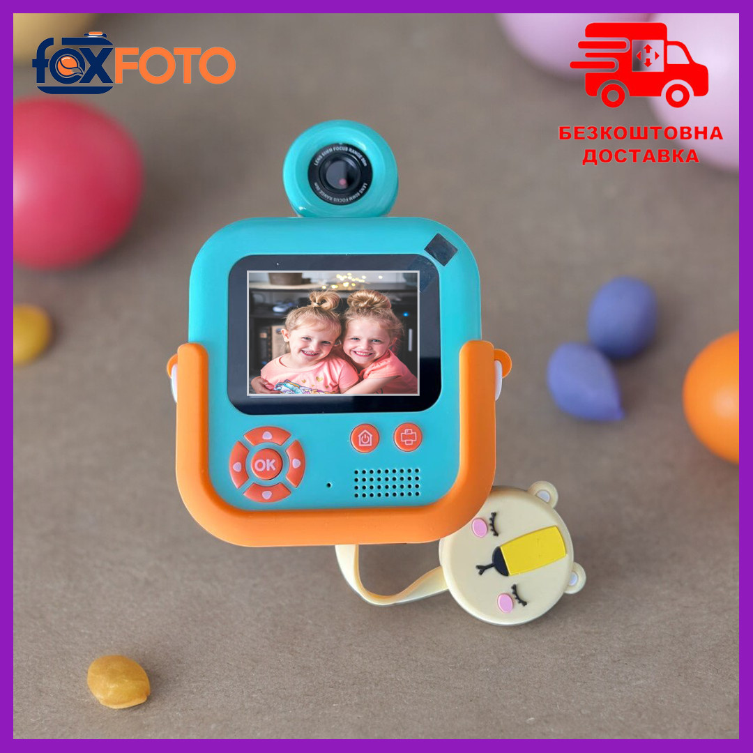 Цифровий дитячий фотоапарат FoxFoto миттєвого друку камера для дитини PRF