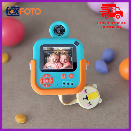 Фотопарат дитячий міні акумуляторний з USB Foxfoto, цифрова фотокамера для фото та відео з іграми PRF, фото 1