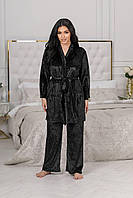 Женская пижама-тройка цвет черный р.50/52 447461