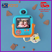 Фотопарат дитячий міні акумуляторний з USB Foxfoto, цифрова фотокамера для фото та відео з іграми PRF