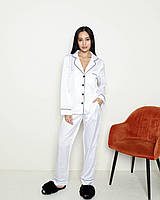 Женская пижама шелк Армани Jesika белого цвета р.L 379556
