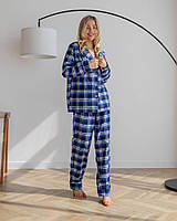 Женская пижама байка Liza цвет синий р.L 443798
