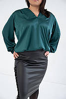 Женская рубашка из шелка армани цвет зеленый р.44/48 445856