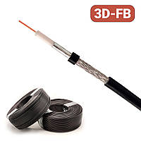 Коаксіальний кабель 3D-FB TJKL 50 Ом з низькими втратами для Wi-Fi/3G/4G/FPV антен (аналог RG58, RG223, LMR195)