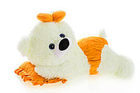 Мягкая игрушка Малышка 45 см белый с оранжевым