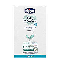 Дитяче мило з гліцерином Chicco Baby Moments "М'яка піна", 100 г