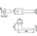 Ручка Austin Алюміній з покриттям під матову сталь, фото 2