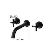 Змішувач для умивальника WEZER VAL10-10-BLACK, нержавіюча сталь, чорний, фото 2