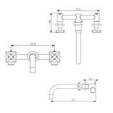 Змішувач для умивальника WEZER VAL10-10-BLACK, нержавіюча сталь, чорний, фото 3
