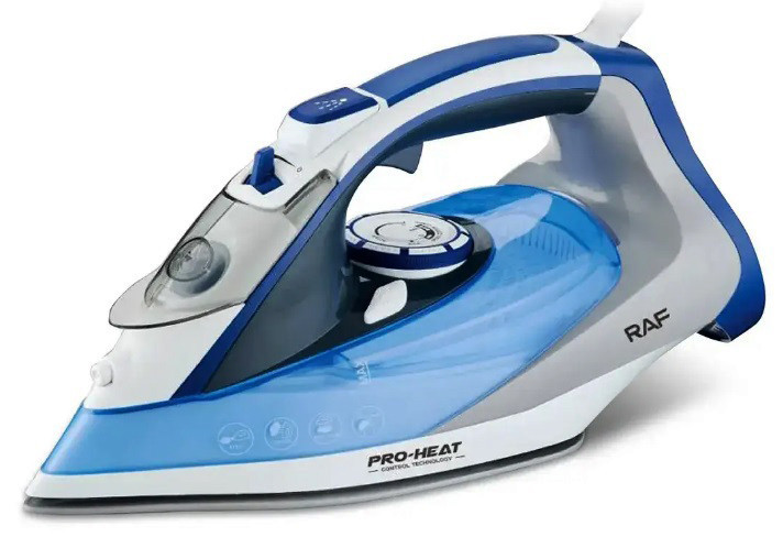 Праска з керамічною підошвою RAF R.1256B 2400 Вт відпарювач для прасування одягу
