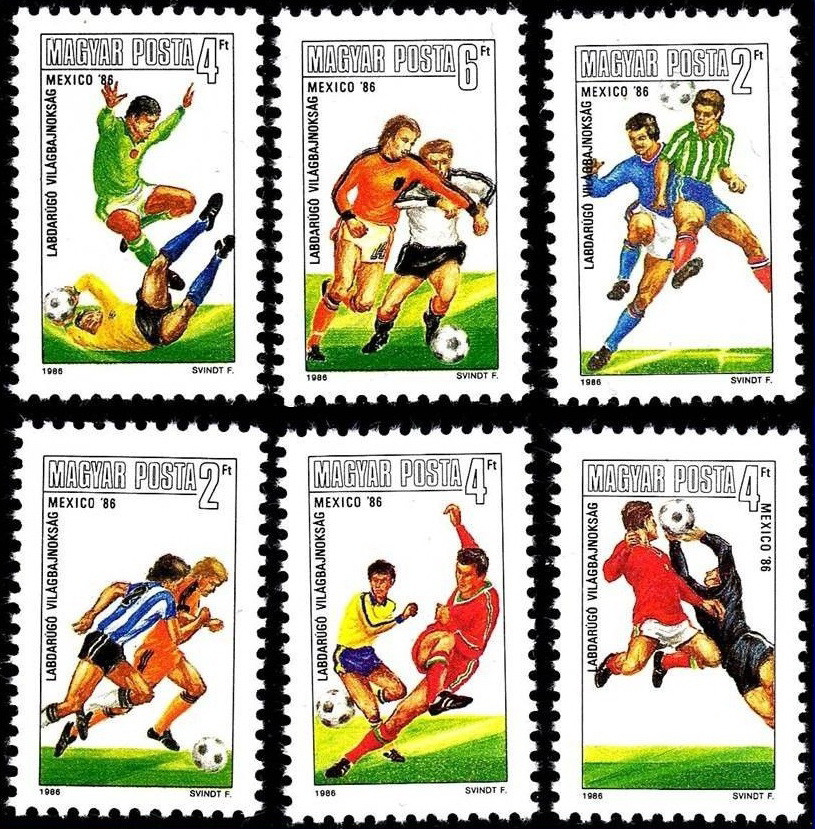 Угорщина 1986 футбол - Мехіко - MNH XF