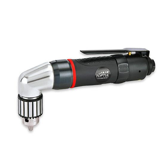 Дриль кутовий пневматичний реверсивний 3/8" (1500б/хв; промисловий патрон) TOPTUL KAQB1215