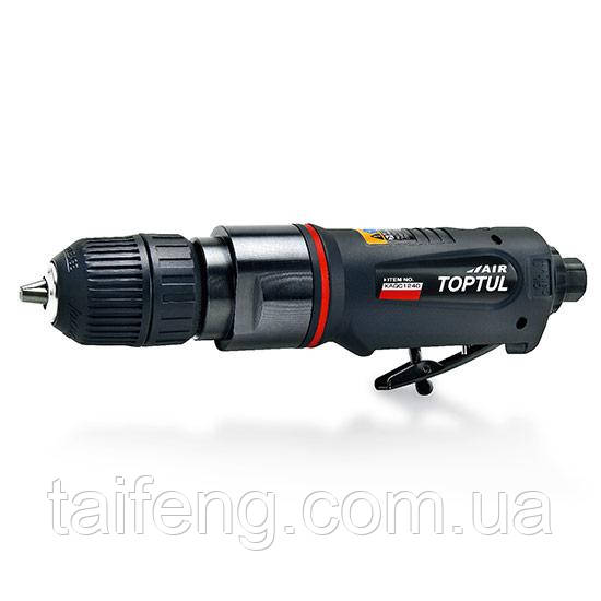 Пневмодриль реверсивний 3/8" (4000б/хв; самозатискний патрон) TOPTUL KAQC1240