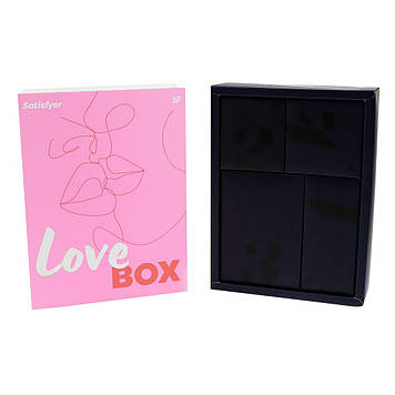 Подарунковий набір Satisfyer Love Box, іграшка для нього та для неї, білизна, мішечок для зберігання Bomba💣
