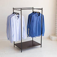 Вешалка стойка для одежды GoodsMetall в стиле Лофт 1500х800х500мм ВШ115 KC, код: 6446053