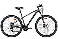 Горный велосипед 29 Leon TN-90 AM Hydraulic lock out DD 2022 20 Серо-черный с красным QT, код: 8413805