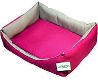 Лежак для собак Lucky Pet Тоби 4 60 x 90 x 22 см Фуксия (4820224212821) KC, код: 7997959