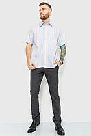 Рубашка мужская в полоску бежево-голубой 167R0770 Ager XL GG, код: 8231471