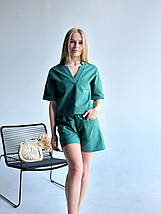 Лляний костюм з шортами "Jade"| Норма і батал| Розпродаж моделі, фото 5