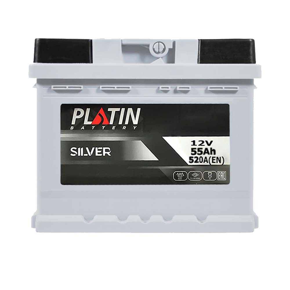 Автомобільний акумулятор PLATIN Silver MF 55Ah 520A R+ (L1)