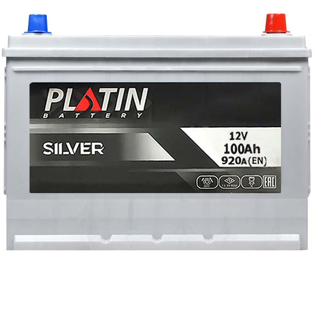Автомобільний акумулятор PLATIN Silver Asia SMF 100Ah 920A L+ (N70) н.к.