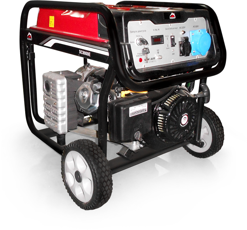 Генераторна установка SC9000E-II 1ф 7,0кВт ел.старт, 25л, колеса