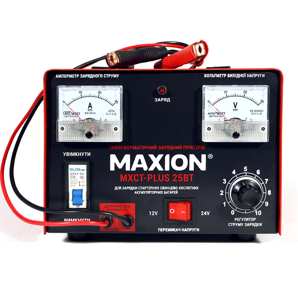 Трансформаторний зарядний пристрій MAXION MXCT PLUS-25ВТ (12V. 24V; 25A)