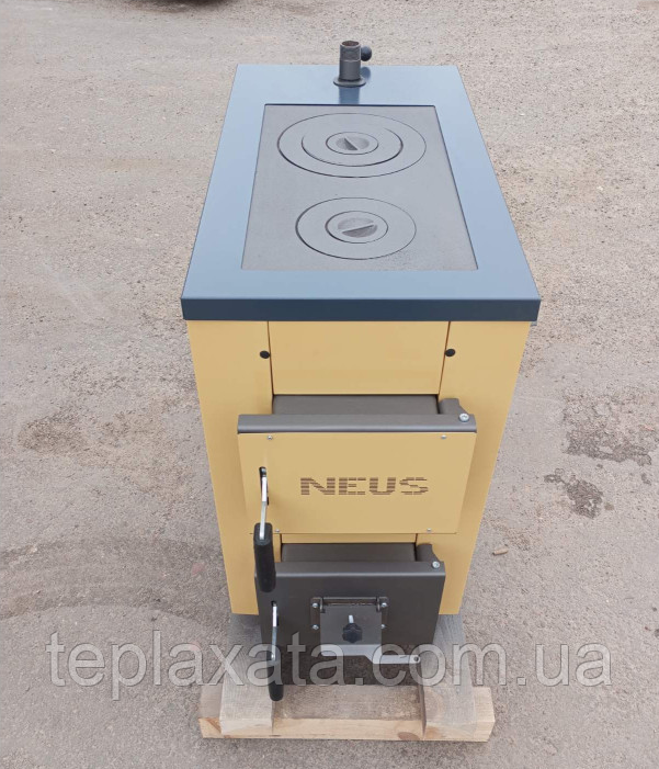 Твердопаливний котел з плитою Neus (Altep) HEAT-MIX 20 кВт (Неус ХІТ-МІКС)