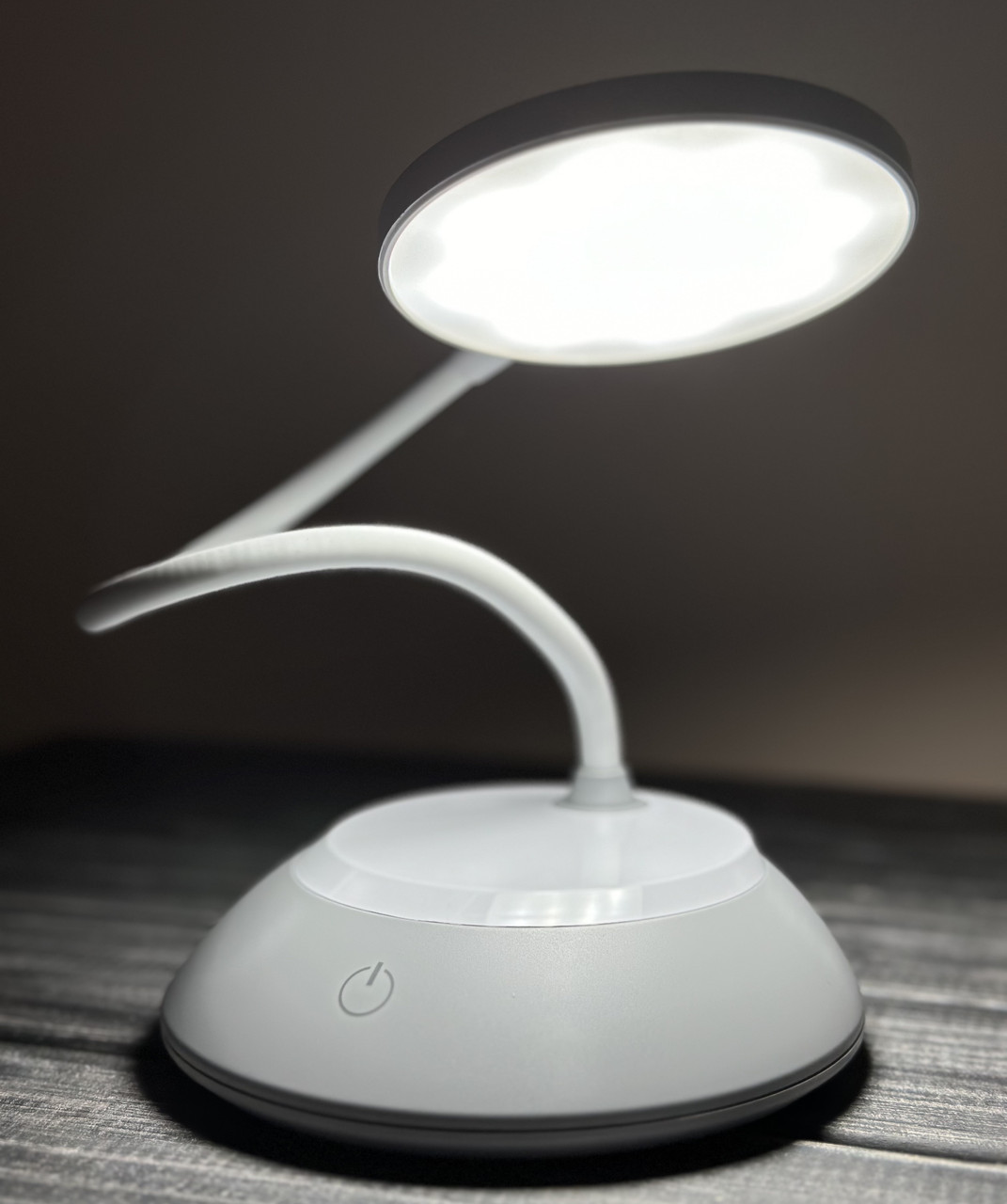 LED лампа настільна з акумулятором TITANUM TLTF-022G 7Вт IP20 3000-6500K 5В USB сіра