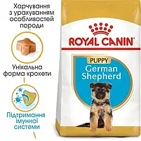 Сухий корм для цуценят Royal Canin German Shepherd Puppy собак породи німецька вівчарка 3 кг, фото 3